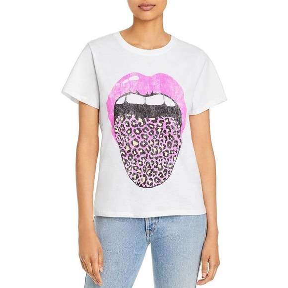 NWT Prince Peter Leopard Tongue Graphic Tee Size S - Picture 1 of 11